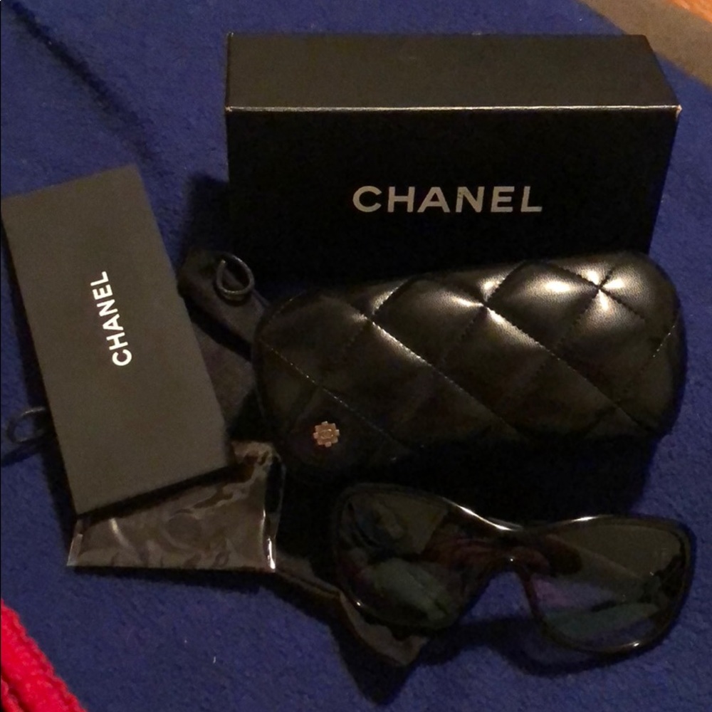 Chanel Tweed Collection Shield Sunglasses
